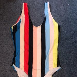 Cupshe One Piece Striped Swimsuit